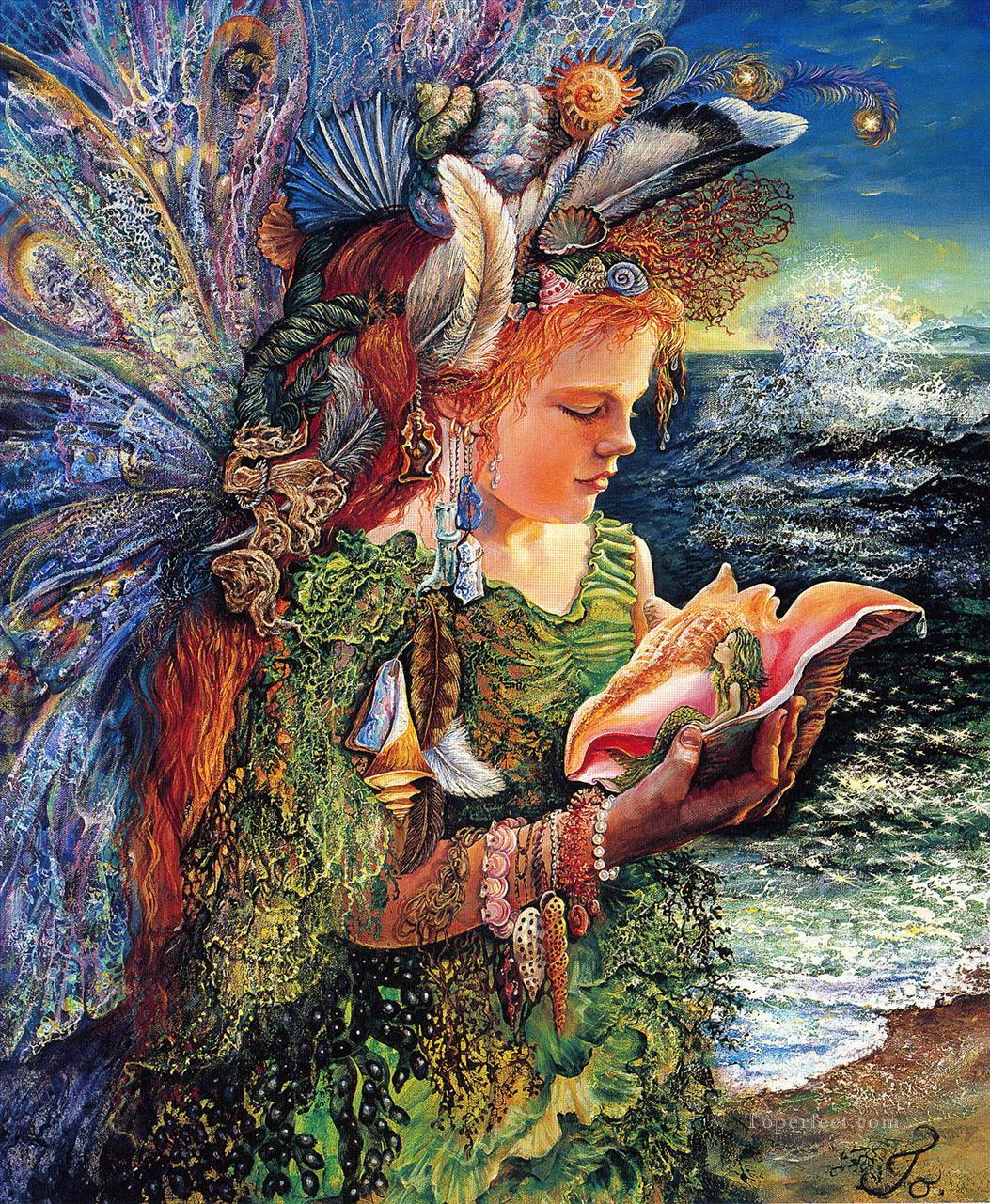 JW fairies beachcomber fairy Fantasy Oil Paintings